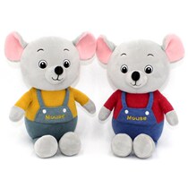 Cute Mouse wool suede toy paparazzi lingaroo dolls girls sleeping with pillow grey rodent car accessories dolls