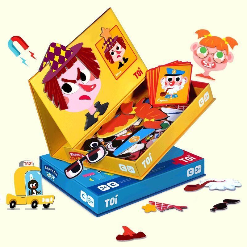 Magnetic Jigsaw Puzzle Children's Puzzle Toys Early Teach Boy Girl 3-4-5-6 to stimulate baby's imagination