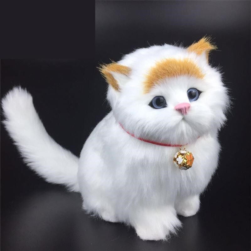 Creative Girls Software Kitty Doll Swing Piece Plush Animal Kitty Kitty doll Small number electric Mini