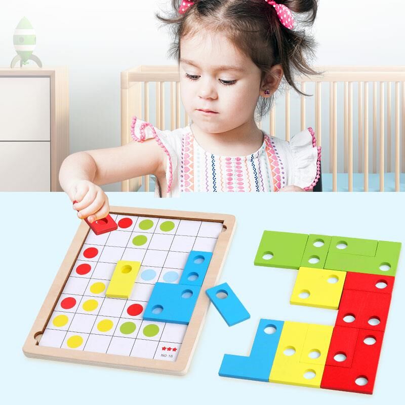 Russian Block Jigsaw Puzzle Children Early Teach Puzzle Toys 2 Year Old Baby Wise Development 3-6 Boy Girl