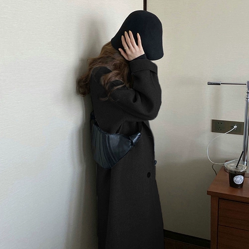 Шерстяное шерстяное пальто, демисезонная небольшая куртка, средней длины, подходит для подростков