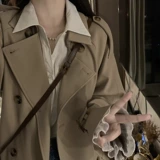 Плащ, длинная весенняя осенняя куртка для отдыха, средней длины, в британском стиле, подходит для подростков