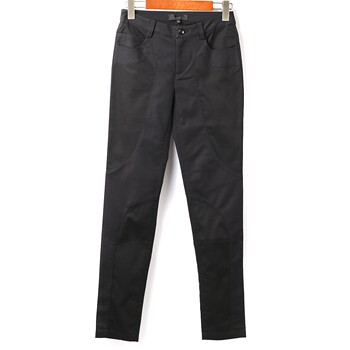 Casual Pants Summer Simple Versatile Mid-Waist Casual Patchwork Slightly Elastic Long Pants Women 2063098[Cut]Old Style