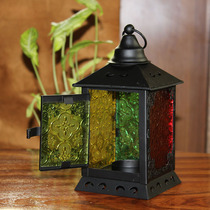 Seven Color Glazed House Windproof Oil Lamp Classical Home Furnishing Buddha Hall For Light Buddha Front Long Bright Light Liquid Oil Special Lamp