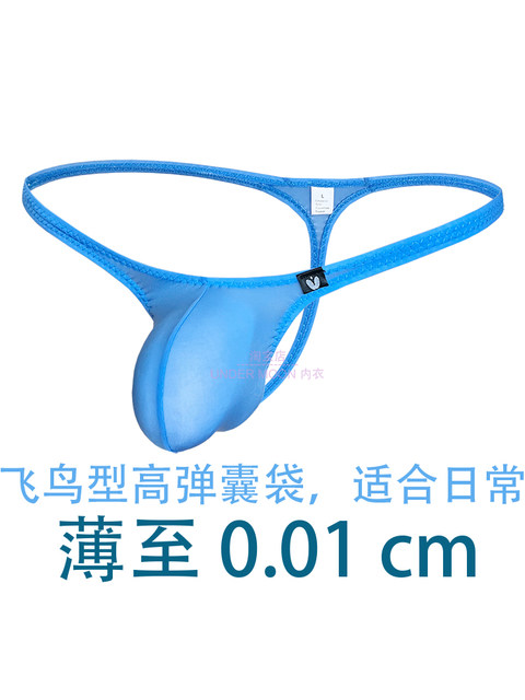 Ultra-Thin High-Transparency 80g Mask Skin Sexy Bird-Shaped Low-Rise Men's Thong Japanese Style Pure Desire Men's Underwear