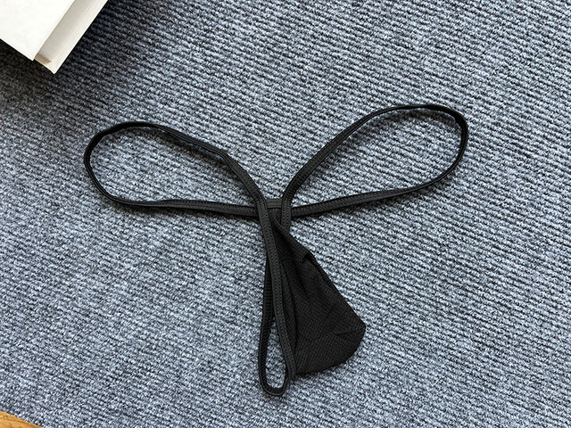 Mini Mesh Breathable Men's Sexy Thong Thin Pure Desire Low-Waist Men's Slim Waist Tight Underwear Set