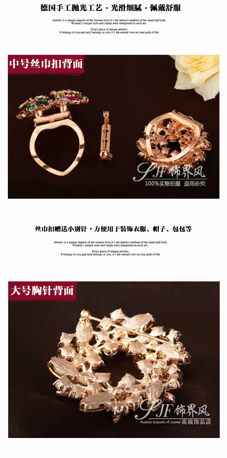 Broche femme en cristal autrichien - Ref 1176176 Image 28