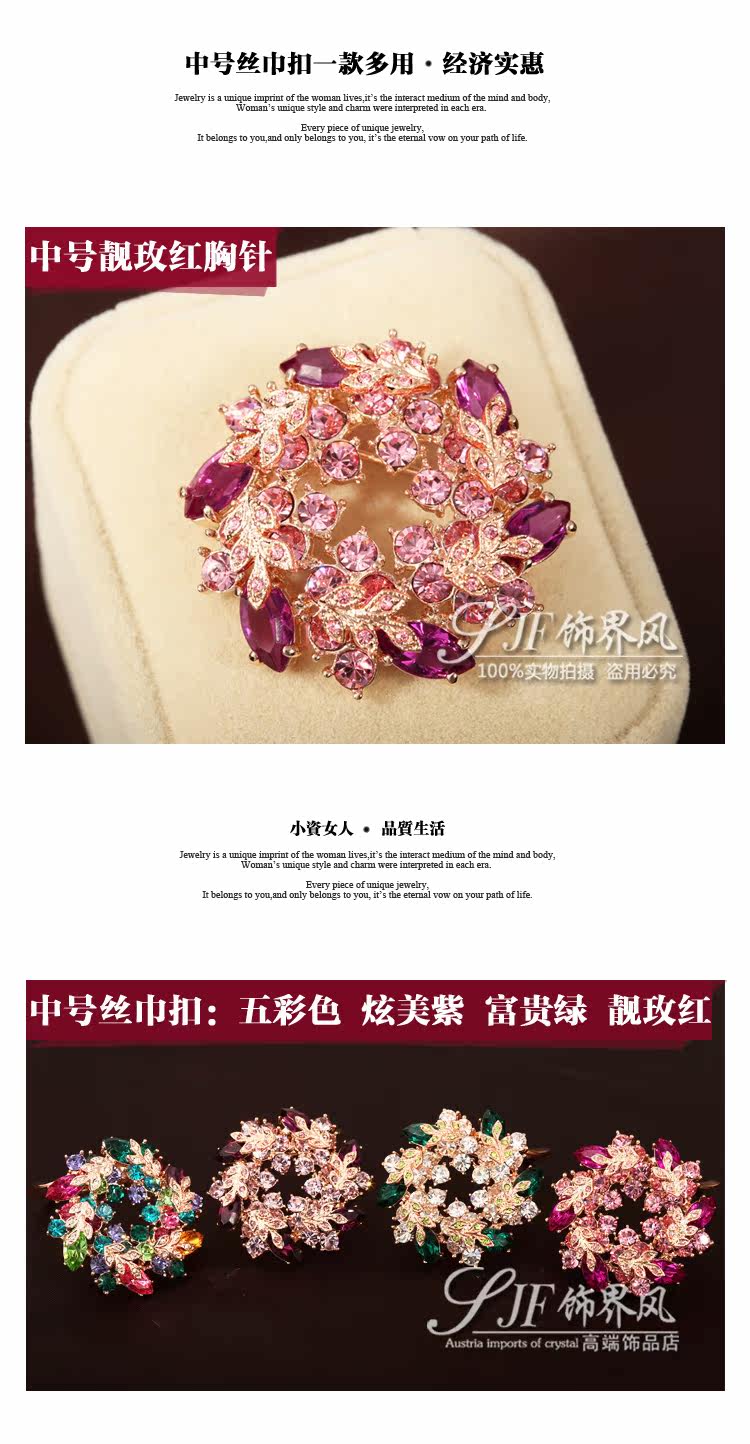 Broche femme en cristal autrichien - Ref 1176176 Image 27