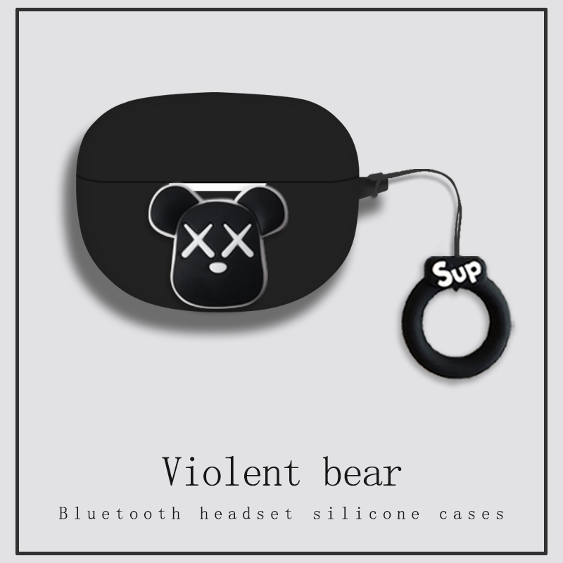 Suitable for Lenovo Ta410 Protective Case 2024 New Model Integrated Lenovo Lenovo Ta410 Ear Clip Open-Type Bluetooth Headset Protective Case Silicone Full-Cover Anti-Drop One-Piece Soft Case Cartoon Ultra-Thin