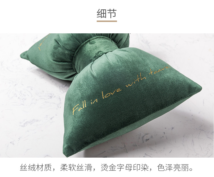 Lal chic style nhung đệm phụ kiện cổ gối tựa đầu xe ô tô xe gối cúi đầu - Gối gối kê cổ