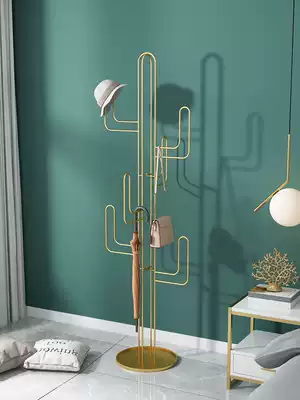 Floor-to-ceiling hanger bedroom coat rack home simple modern hanging clothes rack Nordic ins cactus hangers