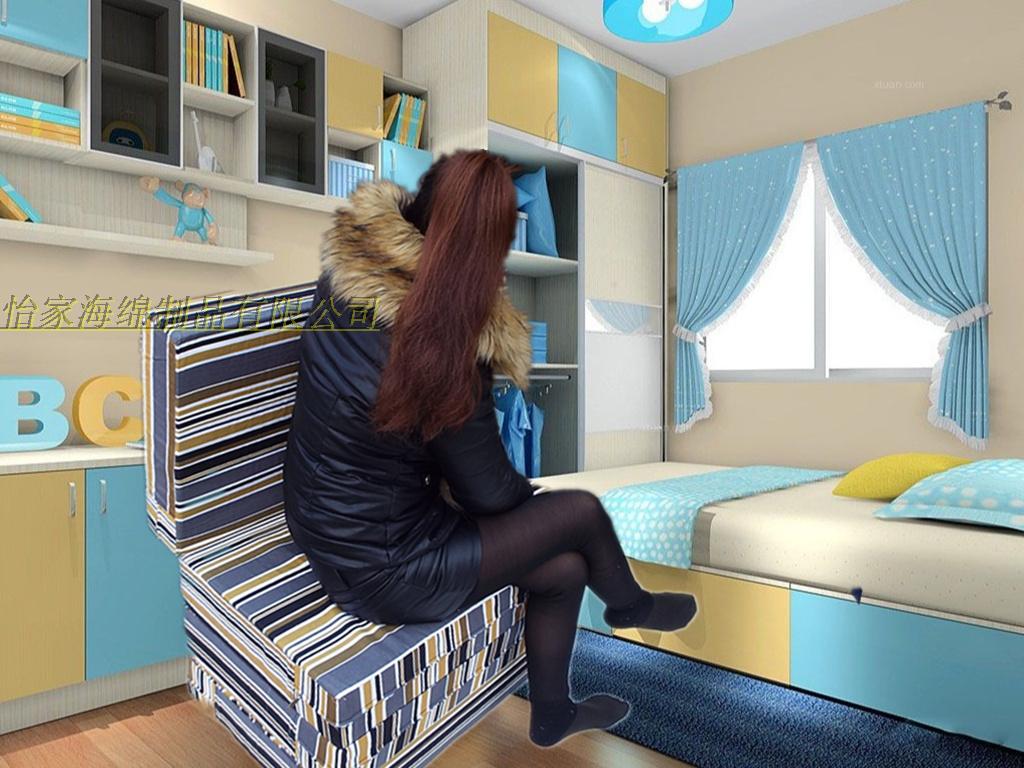 Bốn mới mật độ cao bọt nệm con trai gấp chơi để mở cửa sổ nghỉ trưa và pad nệm pad học sinh có thể được tùy chỉnh - Nệm nệm cao cấp