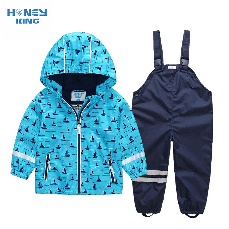 Boys' coat jacket spring autumn winter thin section jacket baby jacket waterproof anti-fog outdoor clothing coverall suit