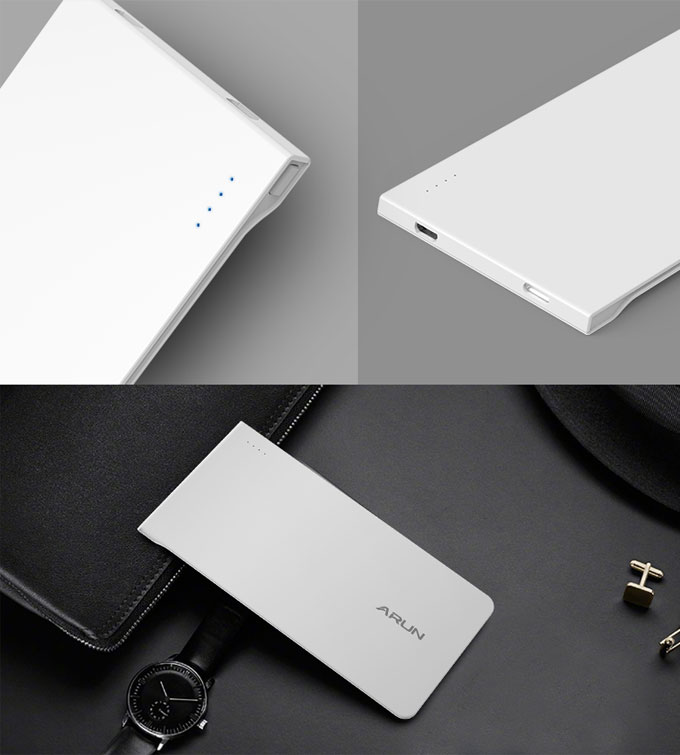ARUN Hailutong sạc kho báu siêu mỏng di động polymer nhỏ gọn di động Apple gái phổ năng di động - Ngân hàng điện thoại di động sạc dự phòng anker 10000