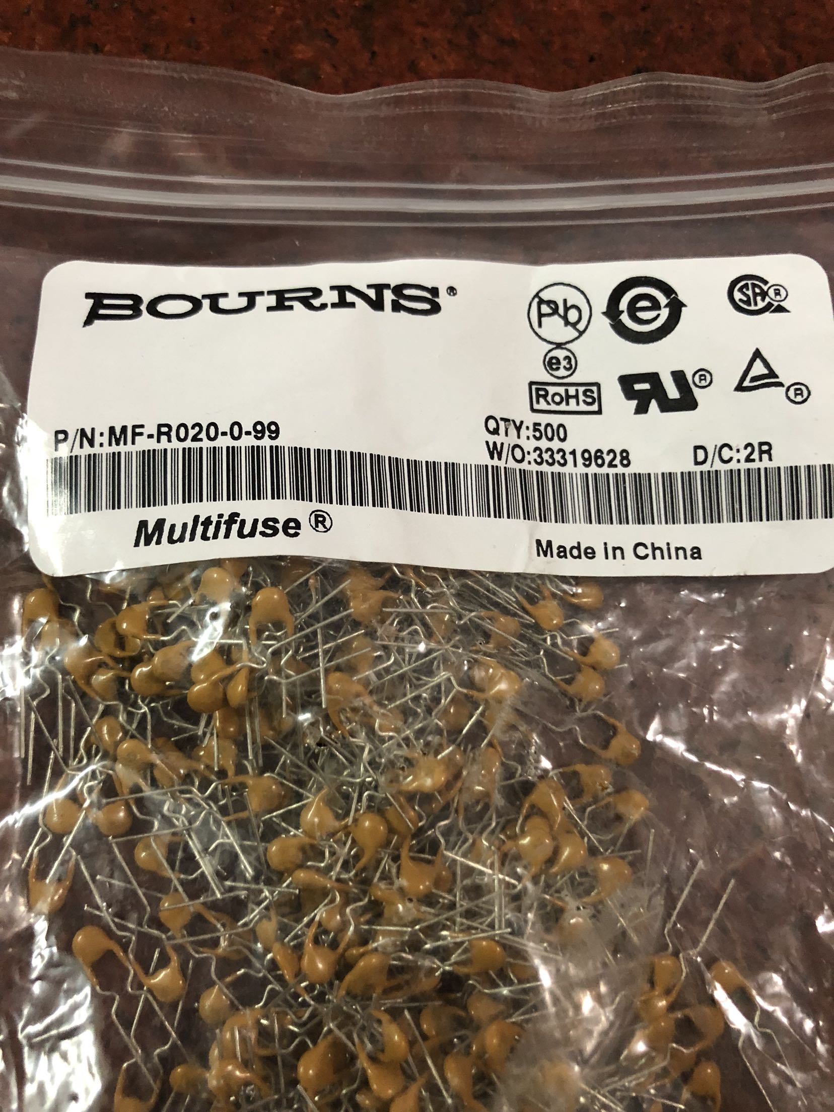American BOURNS fuse MF-R020-0-99