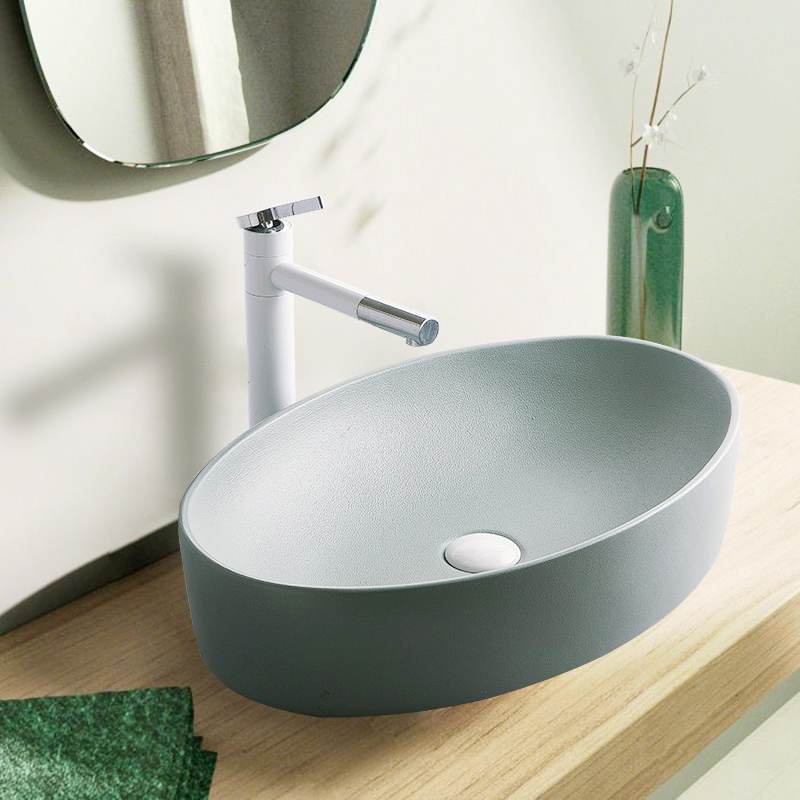 The stage basin to single Nordic ceramic face basin household birdbath simple toilet lavabo balcony lavatory basin