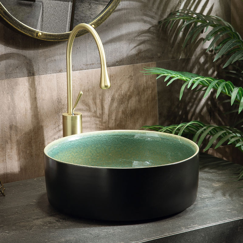 Small family single basin to restore ancient ways on simple toilet lavabo basin ceramic household balcony water basin