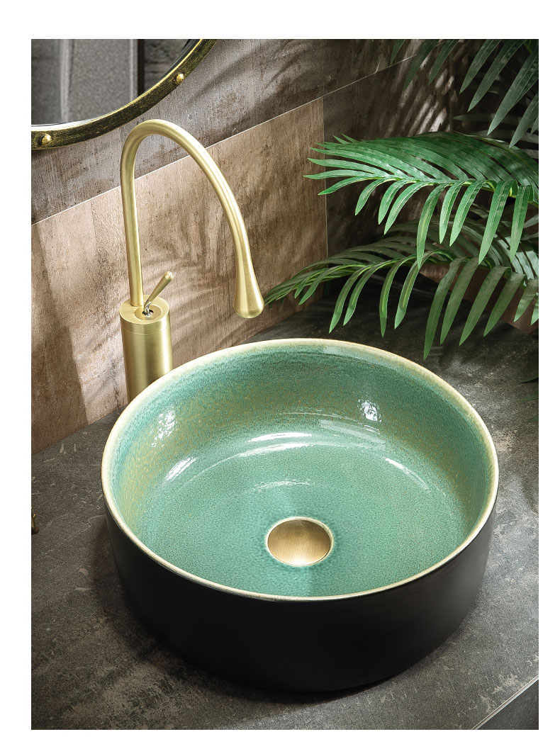 Small family single basin to restore ancient ways on simple toilet lavabo basin ceramic household balcony water basin