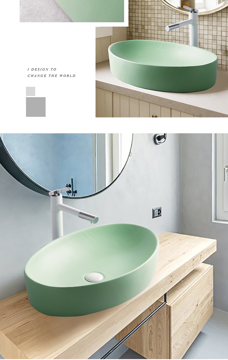 The Lavatory basin ceramic household stage basin to single basin Nordic birdbath simple toilet lavabo, the balcony