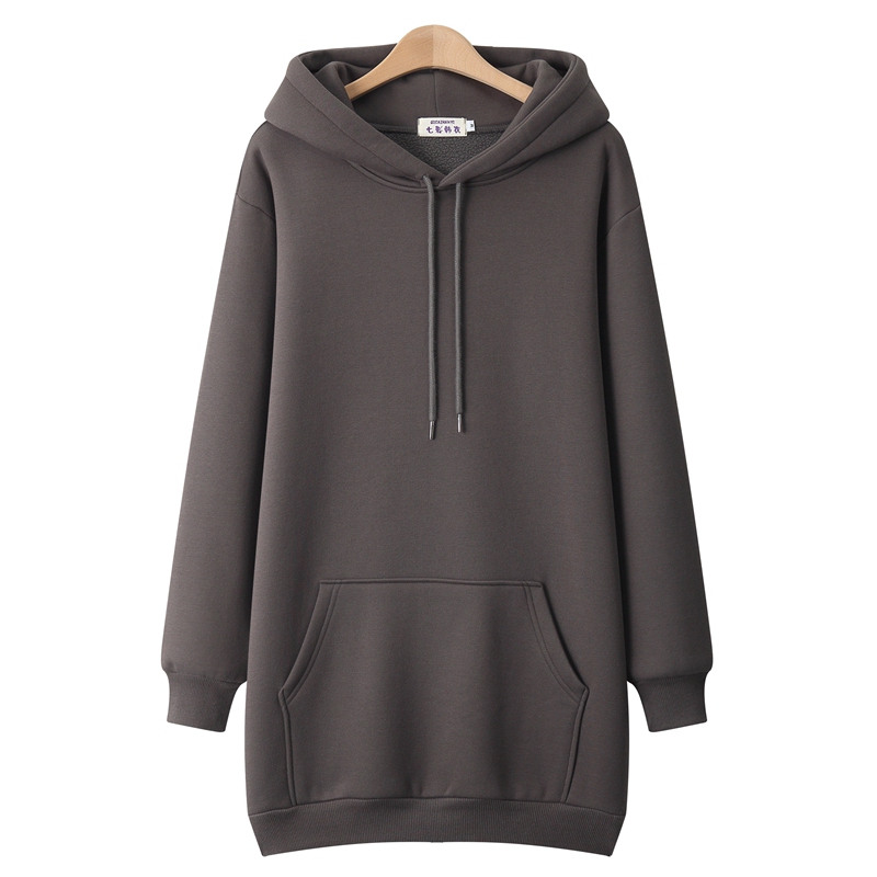 2026 New Mid-Length Plus-Size Women's Slimming Sweatshirt with Regular Shoulders, Hip-Covering Hooded Top for Spring and Autumn, Trendy Outerwear 2026 New Mid-Length Plus-Size Women's Slimming Sweatshirt with Regular Shoulders, Hip-Covering Hooded Top for Spring and Autumn, Trendy Outerwear