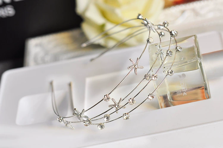 Hàn Quốc phụ kiện tóc đơn giản mũ rộng bên ngọt tai rhinestone kẹp tóc kim cương headband headband đôi trang sức Nhật Bản và Hàn Quốc - Phụ kiện tóc