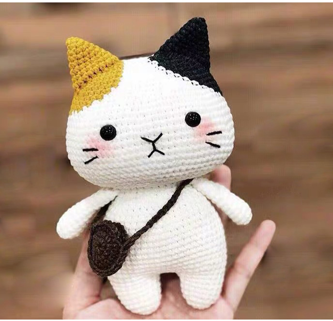 New Christmas kitten Crochet illustration doll Crochet drawings Wool knitting manual diy picture tutorial recommended