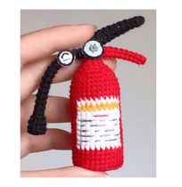 Fire Extinguisher Crochet Needle Figure Decontrol Children Toys Crochet Drawings Wool Thread Woven Handmade Diy Picture Tutorial New