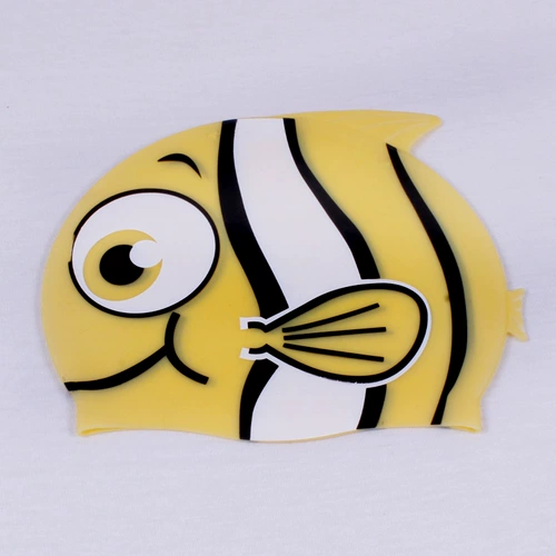 Водонепроницаемая комфортная мультяшная плавательная шапочка для плавания для мальчиков и девочек