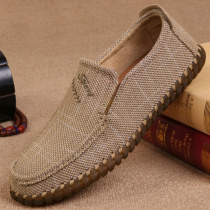 Old Beijing cloth shoes mens casual shoes Spring and Autumn new non-slip beef tendon linen breathable soft soles mens shoes