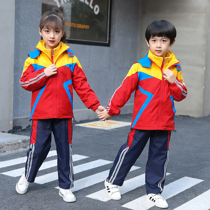 Kindergarten Garden Clothing Spring Autumn Clothing Primary School Children's School Uniform Sportswear Suit Submachine Clothes Three Sets Children Autumn Winter Class Clothes