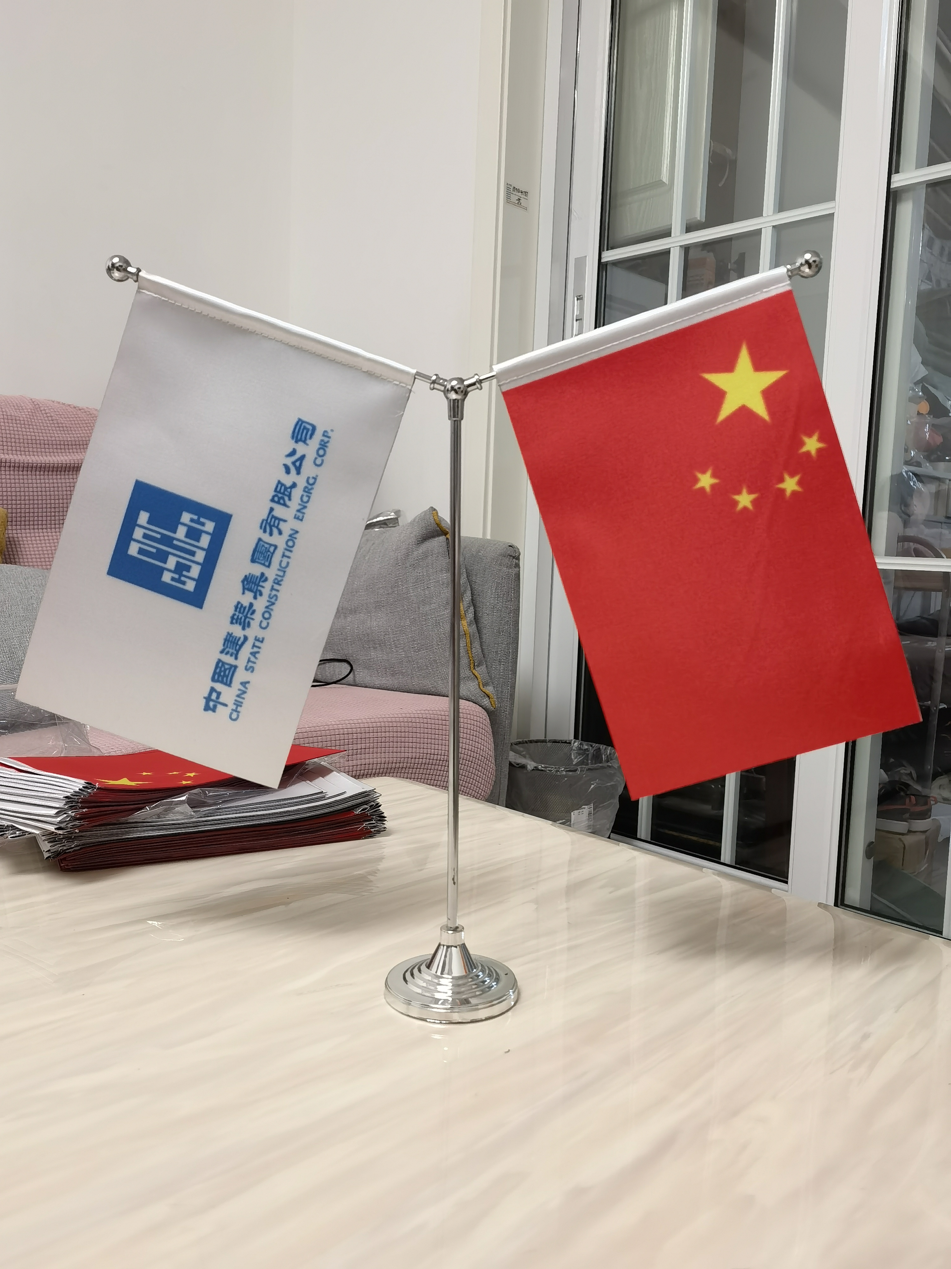 Silver plated Table Flag Base Y Type Table Flag T Desk Flag Office Table Flag Conference Table Flag Conference Table Flag Signing Signing Signing Negotiation