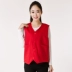 Tình nguyện viên vest quần áo tùy chỉnh công việc tình nguyện tuyên truyền vest hoạt động tùy chỉnh quảng cáo vest dụng cụ in logo - Dệt kim Vest áo len nam trung niên Dệt kim Vest