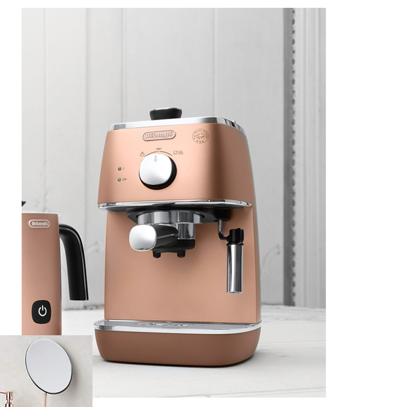 giá máy pha cafe Delonghi / DeLong ECI341.CP Máy pha cà phê bán tự động Máy pha cà phê hơi nước Ý may pha cafe gia dinh