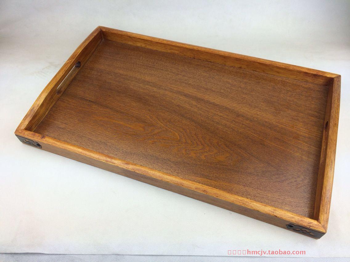 Cung cấp quá khổ 60 * 40CM nướng toàn bộ tấm gỗ cừu Khay gỗ hình chữ nhật Rắn tấm gỗ lớn - Tấm khay ấm chén bằng gỗ