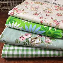 Cotton garden floral fabric Cotton thickened handmade canvas coarse cloth Sofa cover cloth tablecloth sheets curtains