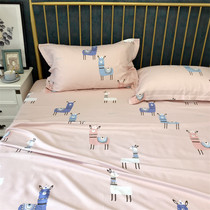 Alpaca Bamboo Fiber Sheet Summer Breathable Cool Sensation Thickened Three Sets Ex-gratia Double Color by Single Bamboo Soft Mat