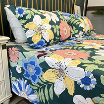 Old coarse cloth bed single all-cotton three sets thickened large flower single cannot afford ball summer large-bed single piece custom pure cotton