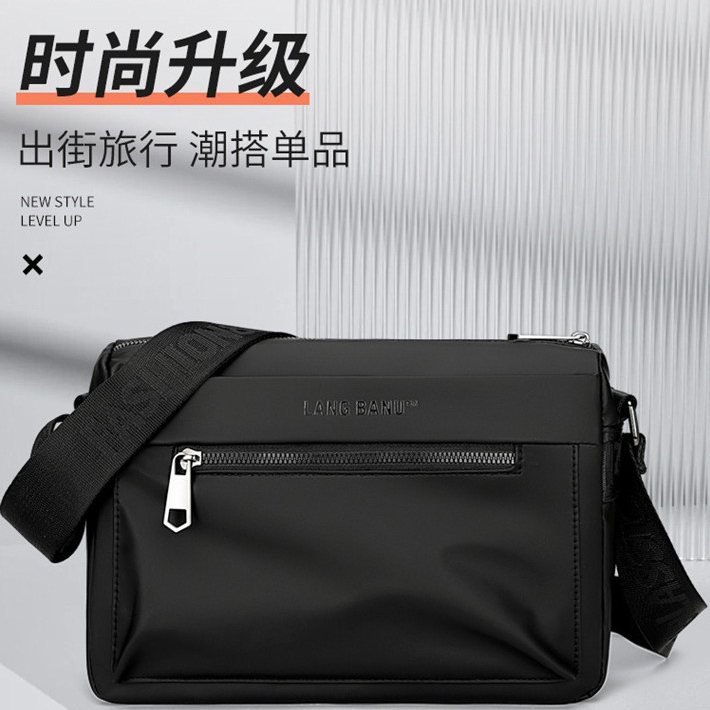 Langbanu Men's Bag, Langbanu Light Luxury Luggage, Autumn and Winter New Style Single Shoulder Crossbody Bag, Fitness Travel Bag
