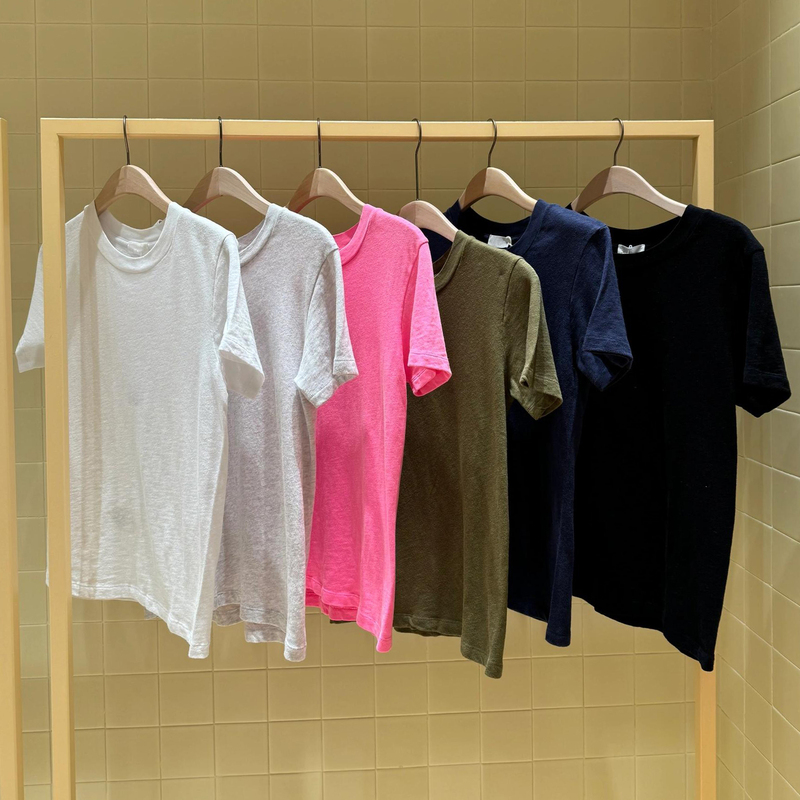 America Vint@Ge Celebrity-Style Short-Sleeve Pure Cotton Regular Shoulder T-Shirt for Women, Sonoma Brushed and Vintage-Washed