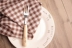 Vải nền mỏng kẻ sọc trong bữa sáng cho người sành ăn tráng miệng đạo cụ nhiếp ảnh ảnh nghệ thuật tươi trang trí khăn trải bàn - Trang trí nội thất