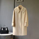 2023 ຄໍເຕົ້າໄຂ່ທີ່ເກົາຫຼີ 2023 ຮູບແບບໃຫມ່ຂະຫນາດໃຫຍ່ lapel wool wool double-sided woolen coat ສໍາລັບແມ່ຍິງວ່າງກາງ-length zero cashmere coat