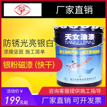 Anti-rust paint silver powder paint quick-drying Tiannv paint metal paint railing iron door steel pipe scaffolding paint