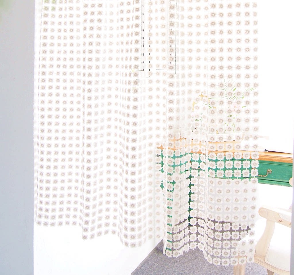 Light gold lace decoration partition door curtain method half-curtain