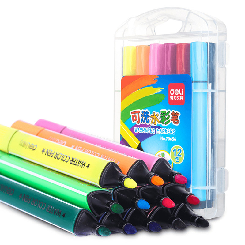 Able Stationery 70656 Triangle Rod Watercolor Pen Drawing Pen Students Children Drawing Drawing Graffiti Pen Hand Drawing Pen