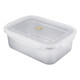 304 stainless steel fast food basin refrigerator crisper sealed box with lid rectangular food refrigerated storage box leak-proof