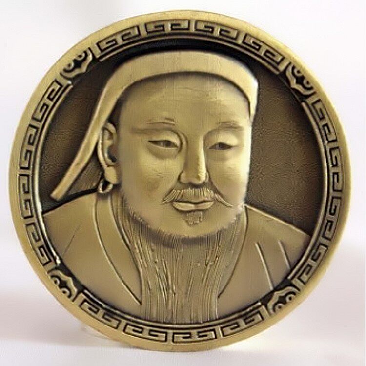 Jackie Khan Memorial Chapter coins to pay money to collect Mongolian Empire Khan Like chapter National Souvenir Collectible-Taobao