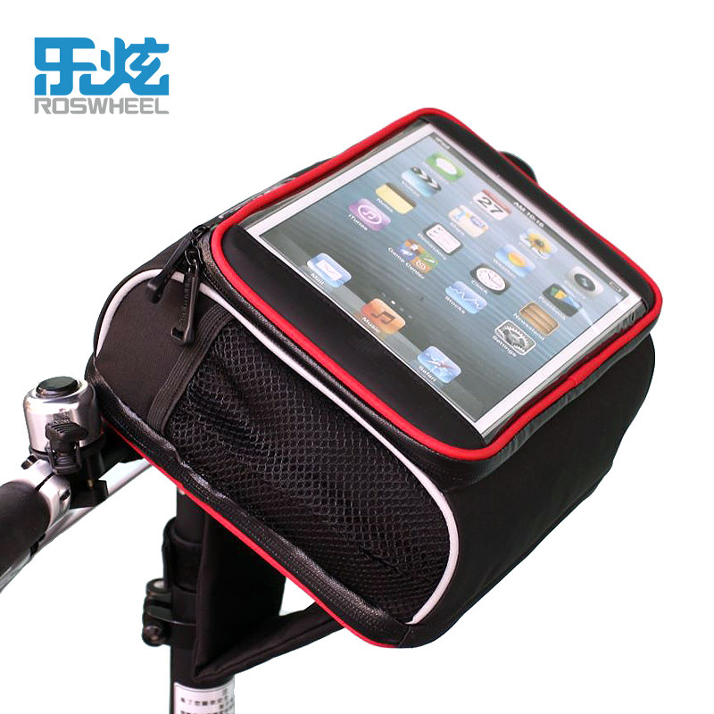 The new Lexuan folding handlebar bag tablet iPad car head bag bicycle car front bag riding equipment car first bag