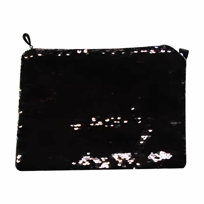 23 16CM mermaid sequin cosmetic bag Sequin coin purse sequin pen bag thermal transfer blank supplies wholesale