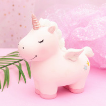 Unicorn piggy bank resin Korean creative cute send children boy girl cartoon piggy bank birthday gift