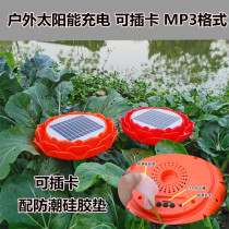 Wonderful Lotus Outdoor Rain-Proof Solar Charging Music Machine Outdoor Patio Hem Accessories Outdoor Cemetery Lightning Protection
